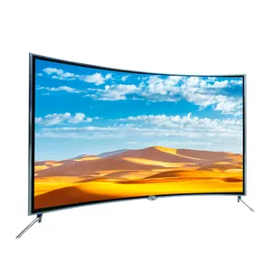 TV a schermo curvo 32 pollici 43 pollici 50 pollici 55 pollici 65 pollici 75 pollici televisore QLED 4K Smart tv led all'ingrosso