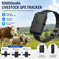 Traceur GPS pour bétail 10000mAh, pour bovins et ovins, suivi de localisation en temps réel, gestion intelligente de la ferme, dispositif de collier étanche IP68