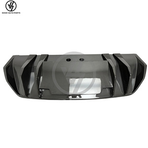 Diffuseur arrière en fibre de carbone sèche style Vorstein pour Audi R8 2016-2018, lèvre arrière en carbone, pièces de carrosserie, diffuseur en carbone - Product Image 1