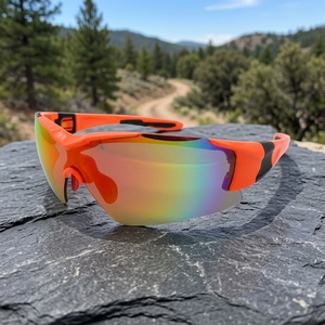 Orange Sports Sunglasses with % UV400 Protection Comfortable Nose Pad and Molding Injection for Active Lifestyle - Product Image 3