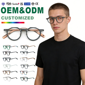 <span class=keywords><strong>Gafas</strong></span> Redondas Retro al por Mayor, Nuevo Estilo, Monturas sin Receta que se Pueden Adaptar a Lentes <span class=keywords><strong>Graduadas</strong></span> - Product Image 1