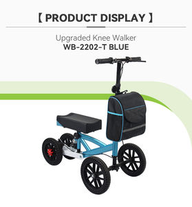 विकलांग लोगों के लिए सुविधाजनक और सुरक्षित घुटने वॉकर डिस्क ब्रेक काम करने वाली मदद घुटने स्कूटर - Product Image 6