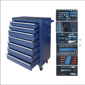 Simple Appearance 7 Drawers <b>Tool</b> <b>Trolley</b> With 117pcs <b>Tools</b> in EVA Foam Tray for Garage and Workshop TK-77 TK-77 - Product Image 4