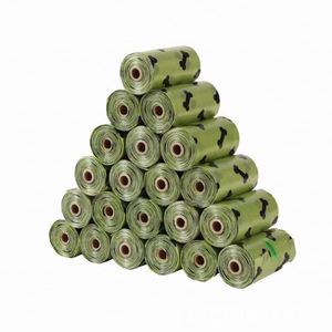 Sacs à déjections pour animaux de compagnie biodégradables simples de haute qualité, 1,5 mil, pour la collecte des excréments de chien - Product Image 1