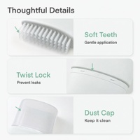 Tube souple personnalisable avec embout peigne pour emballage de teinture capillaire et shampoing