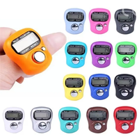 Mini compteur électronique de doigt, compteur manuel, compteur numérique à anneau, compteur de rangées pour le tricot, compteur de courses
