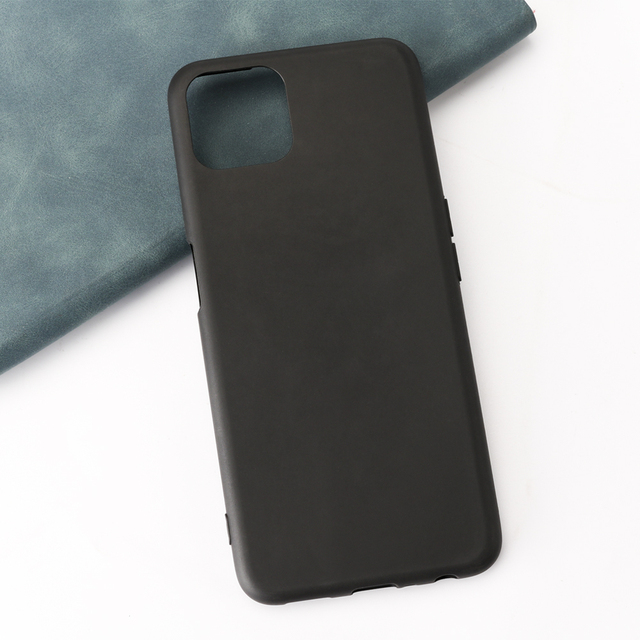 TPU Matte Soft Back Silicone Mobile Phone Cover for OPPO A12 A91 A72 Reno 2 A53 A11K 4 Pro Shockproof C15 C11 Black Case