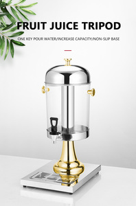 Distributeur de boissons commercial portable 16L-24L en acier inoxydable de qualité alimentaire, écologique, avec <span class=keywords><strong>fût</strong></span> en verre pour jus de fruits et eau - Product Image 2