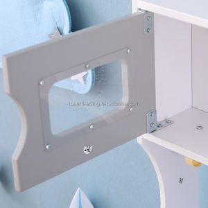 Cuisine de jeu en bois blanc de style moderne et simple avec four, brûleur, évier et robinet pour enfants - Product Image 6