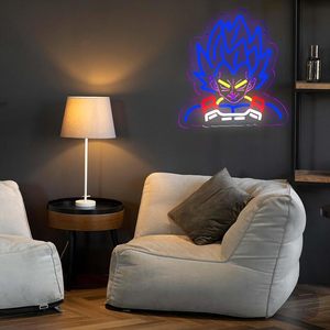 Enseigne d'Anime Enseigne Néon LED Personnalisée Dessin Animé Mignon Impression UV 3D Décoration de Fête Néon Anime Lumières Néon - Product Image 4