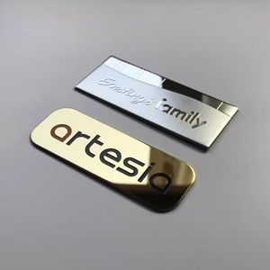 Placas de Identificación de Metal Grabadas, Etiquetas de Acero Inoxidable Estampadas, Logotipos de Maquinaria Corroídos, Etiquetas Grabadas con Marca - Product Image 2