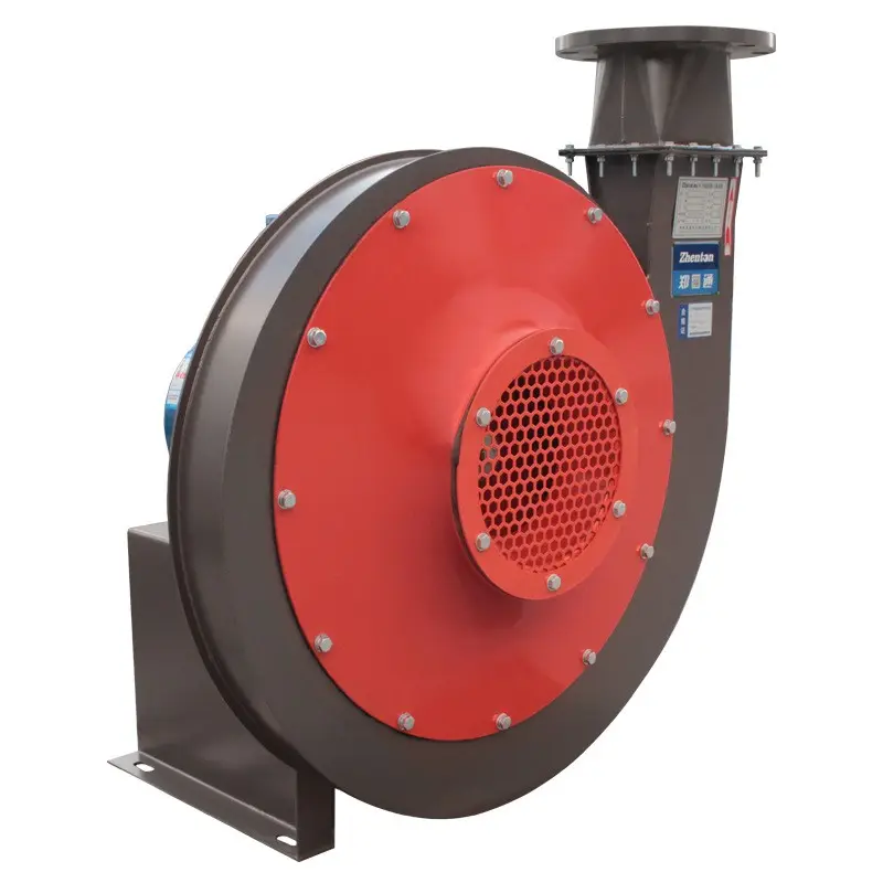 Industrial 9-19 Centrifugal Fan Large Factory Machinery FREE Standing AC Ventilator Carbon Steel High Pressure Fan 4kw Q235