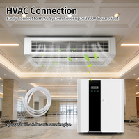 Diffuseur d'huiles essentielles intelligent de luxe en gros pour HVAC, capacité 1000 ml, contrôlé par Wi-Fi, machine à air en métal noir pour hôtels