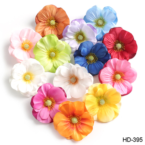 Pinza de pelo de flor de tela multicolor encantadora para mujer Garra lateral dulce y elegante para Flyaway - Product Image 5