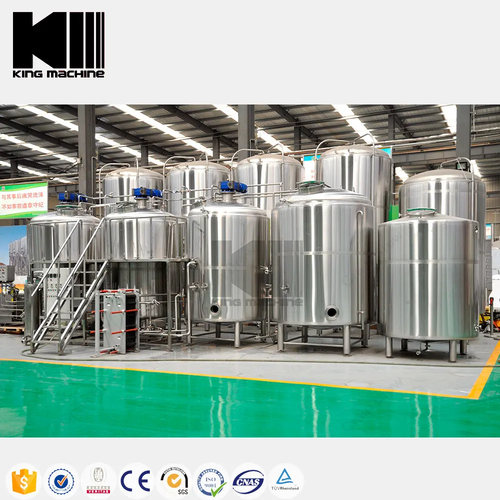 कारखाने उच्च गुणवत्ता औद्योगिक शराब की भठ्ठी 500L 1000L 2000L 3000L brewhouse बियर पक उपकरण