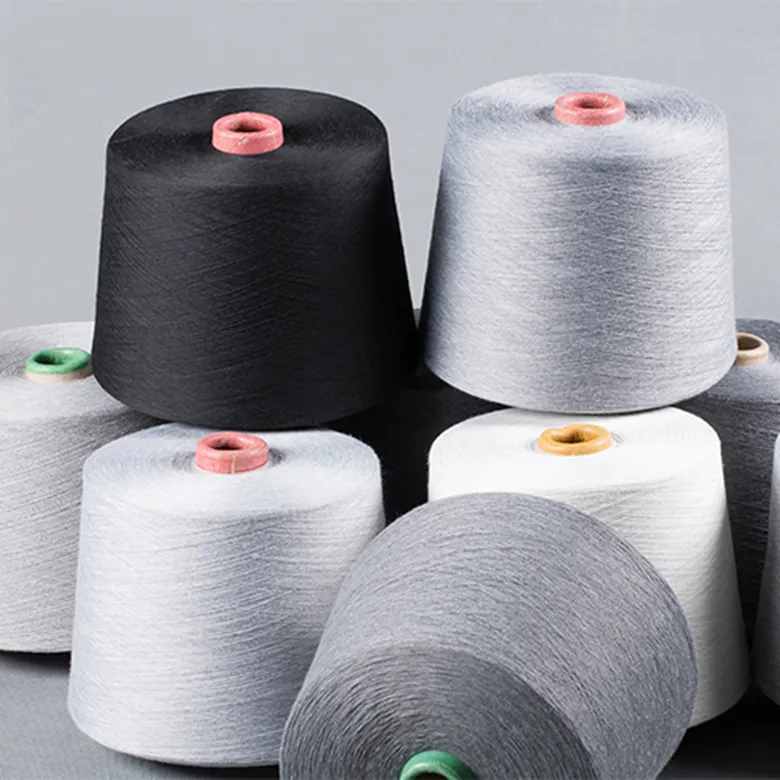 織りと編み物に使用されるポリエステルリング紡績糸、16秒、21秒、24秒、32秒、40秒、50秒のカウント