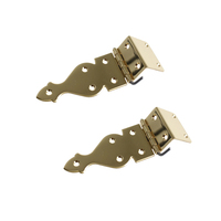 Charnières robustes en laiton massif sur mesure pour accessoires de mobilier de grand piano, charnières de couvercle supérieur de style coudé en métal