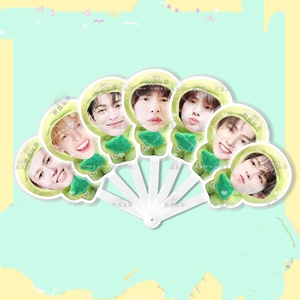 Kpop BABYMONSTER TWICE Stray Kids ZB1 YUQI Love and Deep Space CORTIS Éventail pliable mignon Collection de personnages - Product Image 3