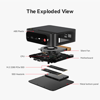 Mini PC Beelink SER5 MAX 7735HS/7735U AMD Ryzen 7, LPDDR5 24GB, 500G 1TB, WiFi6, BT5.2, 4K HDMI, DP, Tipo C, USB