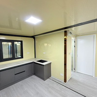Maison conteneur préfabriquée de luxe extensible et portable de 10 à 20 pieds, 2 chambres, hôtel/appartement mobile sur mesure, design moderne personnalisé