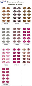 High <b>Gloss</b> Four Color Eye Makeup Sticker Waterproof Anti Sweat Temporary Tattoo Decal for Stage Party Performance Use - Product Image 2