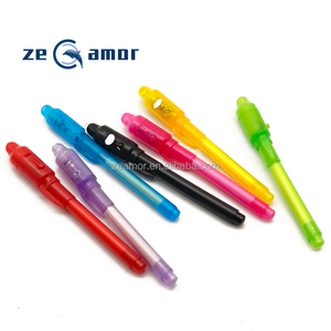 Zeamor Bán Buôn Bí Mật Tin Nhắn Ẩn Vô Hình Mực Ma Thuật Bút Tiền Kiểm Tra UV Ánh Sáng Gián Điệp Bút Cho Các Trường Học Và Văn Phòng - Product Image 2