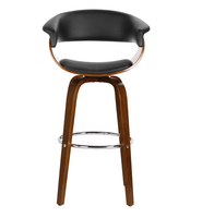 Tabourets de bar et ensembles de chaises de salle à manger de restaurant, chaise de cuisine, tabourets de bar en velours, chaise de bar pivotante en cuir PU, noir moderne, panneau