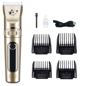 Cortadora de pelo para mascotas, cortadora eléctrica para perros, gatos, caniches, recargable con cuchillas y Cable USB, herramienta de aseo profesional - Product Image 1