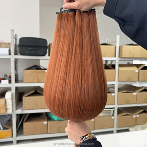 Wholesale Flat Invisible <b>Blonde</b> Color Cuticle Intact Aligned Raw Remy Russian Human Hair Genius Weft <b>Extensions</b> - Product Image 4