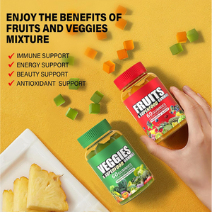 Biochealth OEM Super Suplemento de frutas y verduras para mujeres, hombres, niños-Gomitas veganas sin azúcar para equilibrio energético natural - Product Image 6