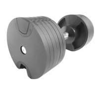 Ensemble d'haltères réglables en fonte chromée de 32 kg pour la musculation en gros