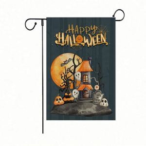 ธงสวนพิมพ์ลายดิจิตอลกันน้ำสำหรับกลางแจ้ง ขนาด 12x18 นิ้ว สำหรับเทศกาลต่างๆ ต้อนรับฤดูกาล  แบบซับลิเมชั่น ขายส่ง รับทำตามสั่ง - Product Image 2