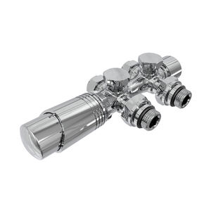 अंडरफ्लोर हाइड्रेनिक हीटिंग केंद्रीय प्रणाली के लिए पीतल थर्मोस्टैटिक रेडिएटर एच वाल्व पीतल - Product Image 1