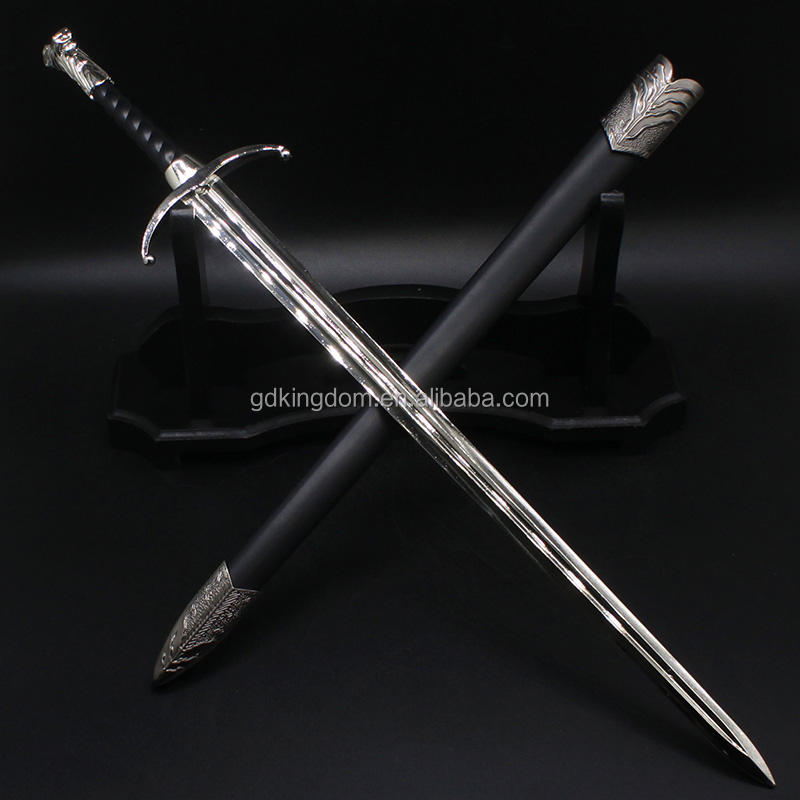 Gantungan kunci mainan pedang lonjong Longclaw Direwolf Song of Ice and  Fire Thrones paling populer seni 30 CM dari pabrikan Cina