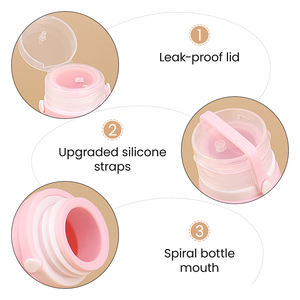 Bouteille de voyage portable multifonctionnelle en silicone réutilisable de 100 ml, facile à presser, pour salade, shampoing et lotion - Product Image 4