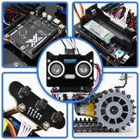 Kit Robot Éducatif Tscinbuny ZYC0053 Châssis de Char à Chenilles Programmation C++ Microcontrôleur 328 IDE Open Source Détection d'Obstacles