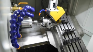 Máy Tiện Giường nghiêng <span class=keywords><strong>CNC</strong></span> nhiệm vụ nặng nề với trục chính servo thủy lực và Bộ thay đổi công cụ tự động cho hiệu quả cao - Product Image 3