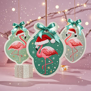 Popular en línea: Ambientador de papel rosa Flamingo para coche, adorno aromático para armario, repelente de mosquitos de larga duración para interiores, personalizado. - Product Image 1