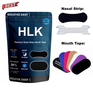 <span class=keywords><strong>2025</strong></span> hlk Tùy Chỉnh Nhãn Hiệu Riêng Màu Đen Bông Hơi Thở Ngủ Mũi Mũi Dải Vá Miệng Băng Cho Ngủ Và Giảm Ngáy - Product Image 1