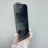 Protection d'écran en verre trempé anti-explosion 3D Big Curve Large Arc 500C sans bordure pour 18/17/16/15/14/13/12 Pro Max