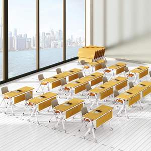 Cadre de bureau pliable pour salle de classe, meubles scolaires de haute qualité, quatre étudiants, <span class=keywords><strong>2022</strong></span> - Product Image 1