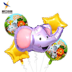 Fil zürafa maymun zebra aslan hayvanlar helyum Mylar folyo balon hediye kiti bebek yaban hayatı Jungle doğum günü partisi dekorasyon için - Product Image 5