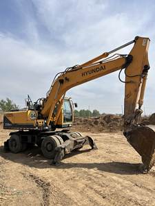 Excavatrice sur pneus Hyundai 210W-9t État d'origine 210w-9 Vente de matériel de construction d'occasion - Product Image 3