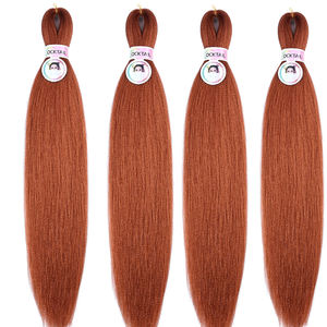 ผมถักเปียสีขิงเข้ม <span class=keywords><strong>Falang</strong></span> 1 แบบไม่พันกันและไม่หลุดร่วง มีหลายสีให้เลือก ผมถักเปียแบบยืดก่อน - Product Image 1