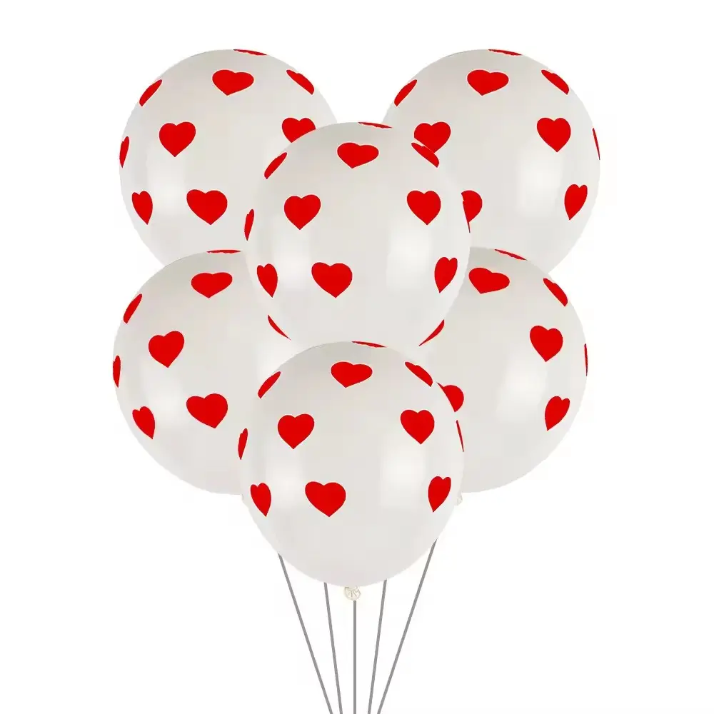 Wholesale 12 Inch Love Shape Printed Latex Balloon For Valentine's Day Party Decoration