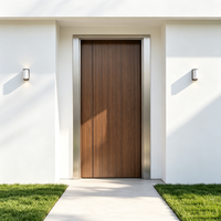 Puertas Interiores de Madera Maciza Minimalistas con Borde Estrecho y Aislamiento Acústico para Uso en Hoteles - Venta al por Mayor de Conjunto Completo
