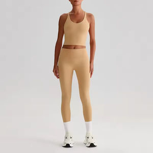 Set <span class=keywords><strong>Fitness</strong></span> 80% in poliestere/20% Spandex da donna in tessuto riciclabile ecologico per donne, Set di Yoga per il <span class=keywords><strong>Fitness</strong></span> - Product Image 2