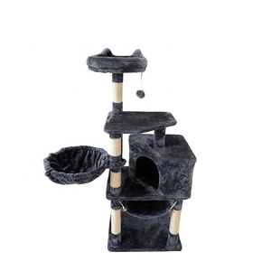 <span class=keywords><strong>Roman</strong></span> tour de chat à quatre étages jouet sisal couvert <span class=keywords><strong>colonne</strong></span> à gratter support d'escalade fibre naturelle économique chaton activité arbre à chat - Product Image 3