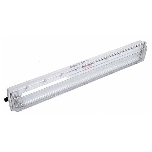Tube Linear Batten Fluorescent Light Fixture Anti Water Corrosion Ex Stairwell Lighting All Plastic 2X36 Explosion Proof Light