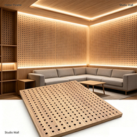 Panneaux acoustiques perforés en MDF style Goodwood personnalisables, panneaux absorbants le son, écologiques, pour studio d'enregistrement extérieur, théâtre